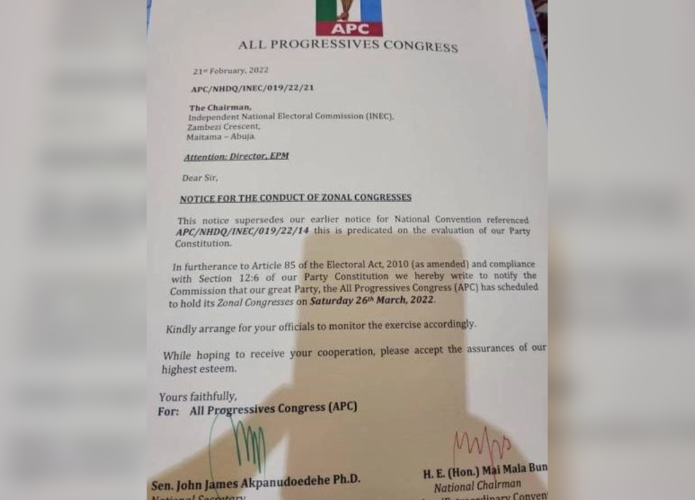 BREAKING: APC Postpones National Convention Indefinitely, Fixes Date For Zonal Congresses | NNH