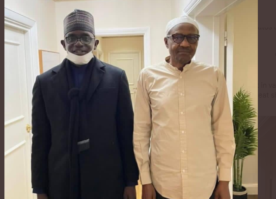 BREAKING: Buhari Meets Buni In London, Says Yobe Governor In Charge Of APC