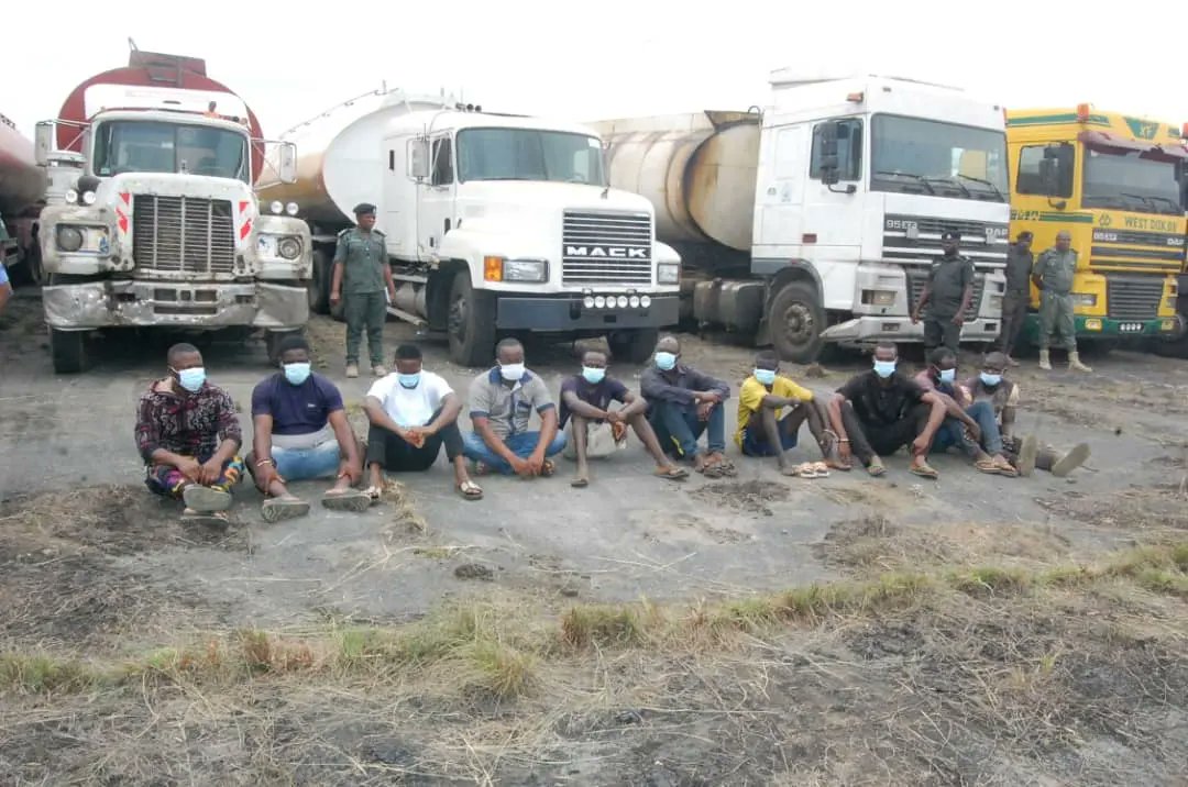 Police Arrests 42 Oil Thieves, Impounds 41 Trucks, Illegal Petroleum Products