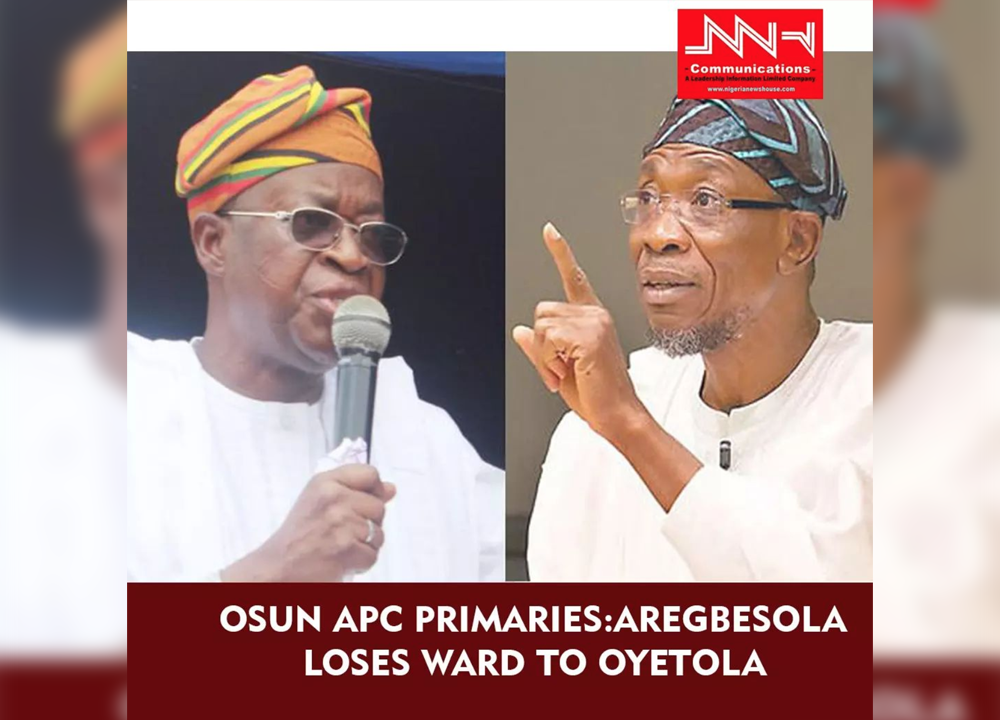FLASH: Osun APC Primaries: Aregbesola Loses Ward To Oyetola