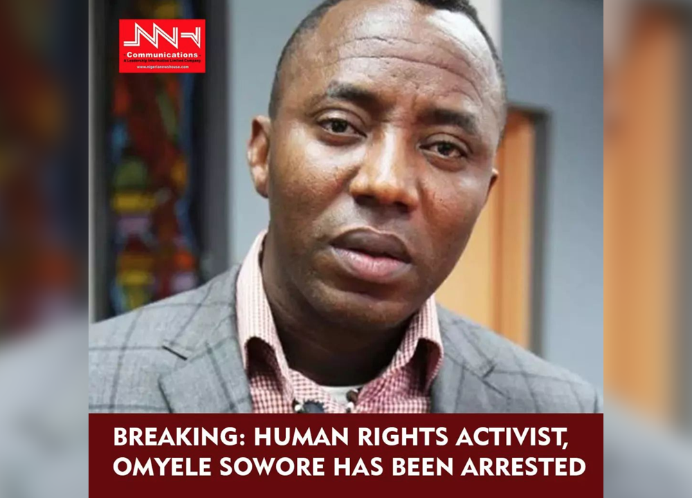 BREAKING: Human Rights Activist, Omoyele Sowore Arrested By Security Forces