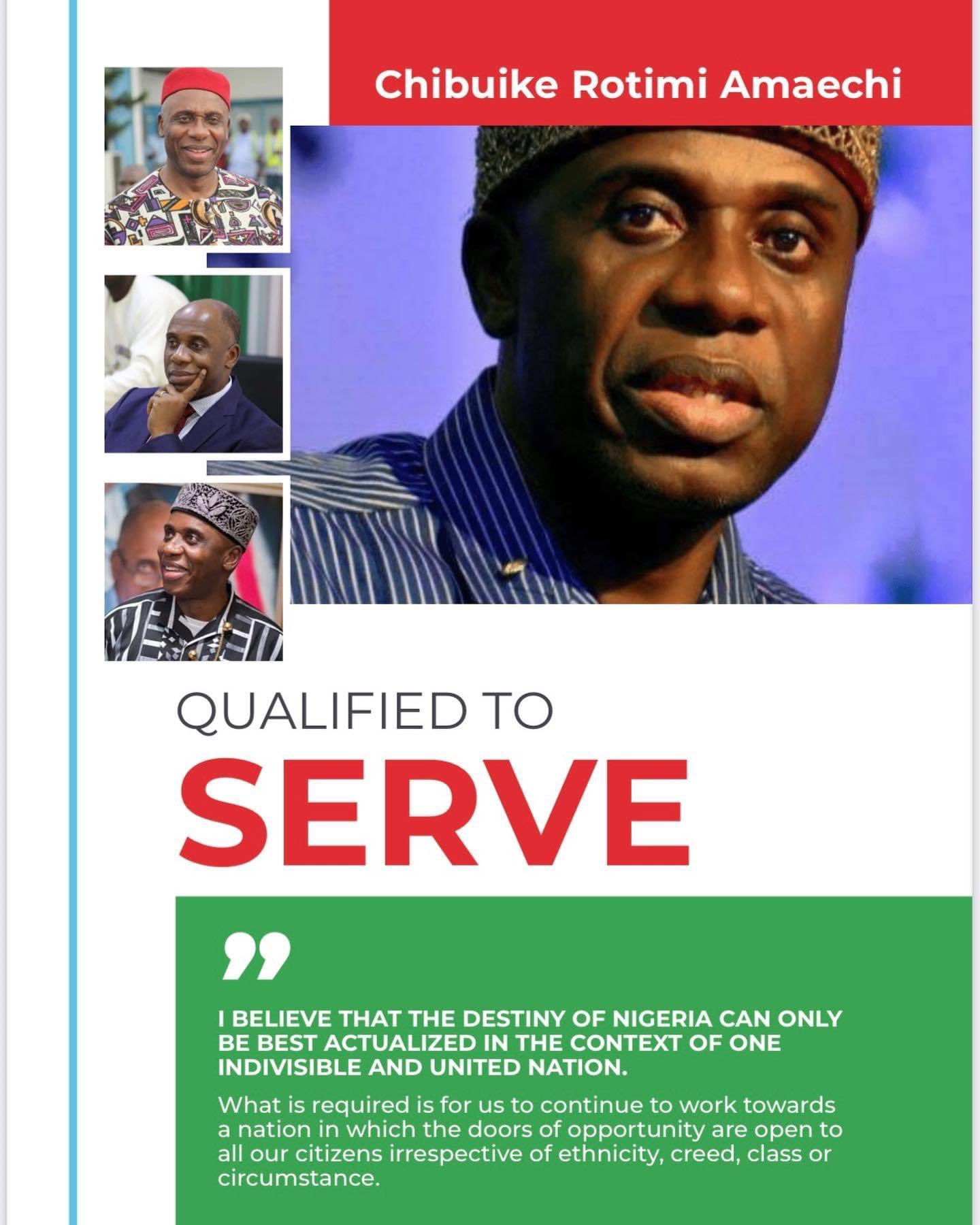 FLASH: Amaechi Declares For 2023 Presidency, Says He Is Qualified To Serve