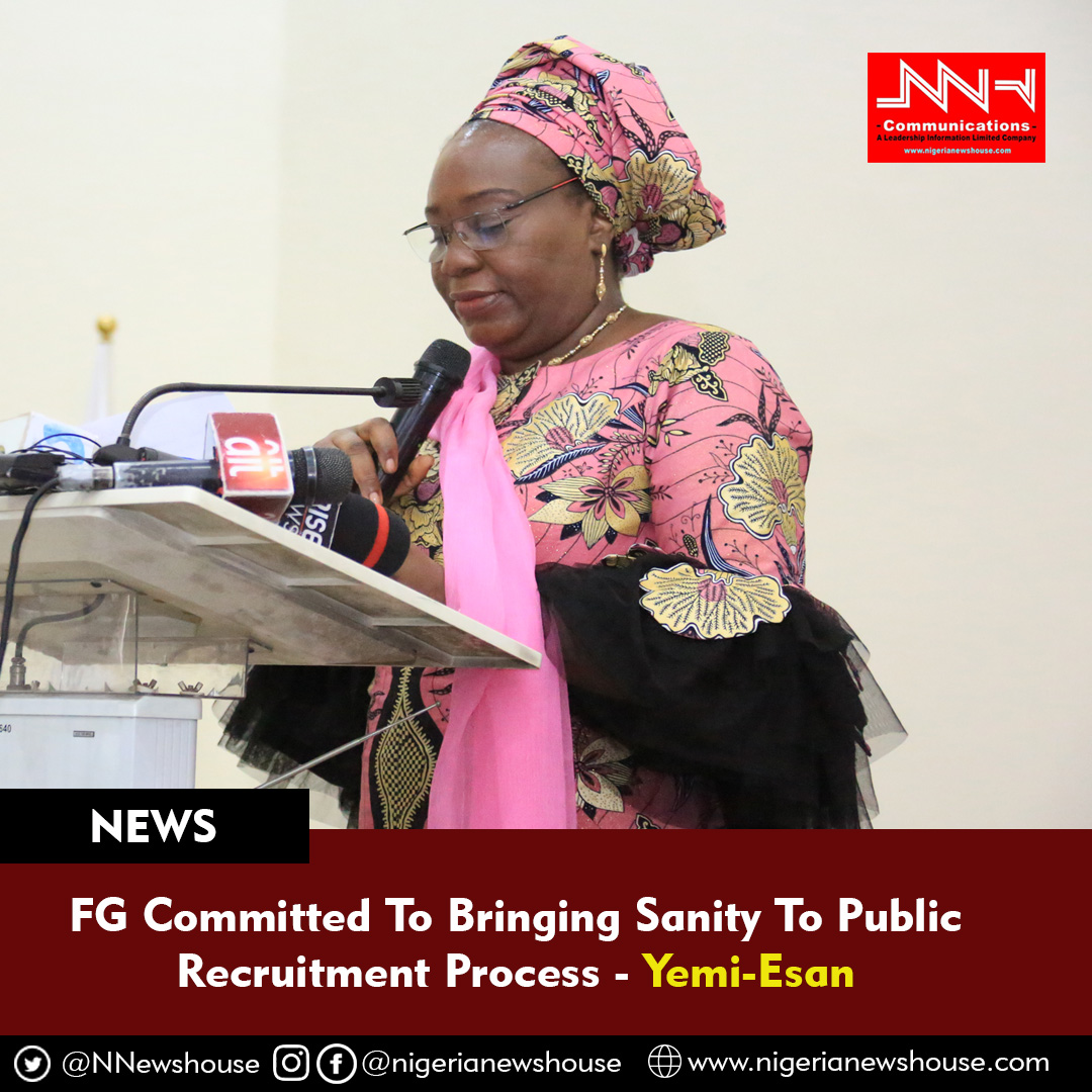 FG Committed To Bringing Sanity To Public Recruitment Process – Yemi-Esan