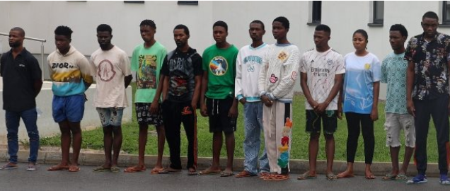 18 Suspected Yahoo Boys In Abuja Arrested By EFCC