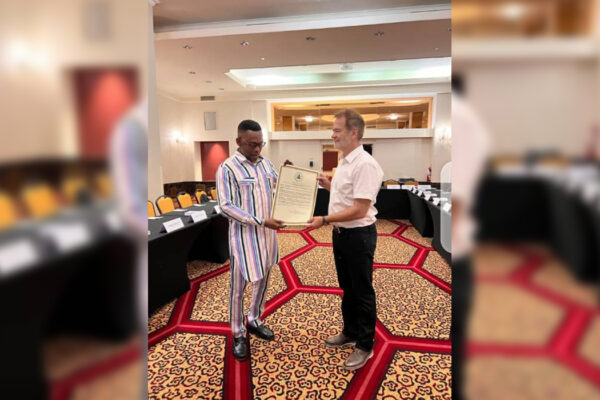 Making the presentation on behalf of Nigeria, is Emmanuel Nweke, Senior Counsellor, Federal Ministry of Foreign Affairs. Making the presentation on behalf of Nigeria, is Emmanuel Nweke, Senior Counsellor, Federal Ministry of Foreign Affairs.