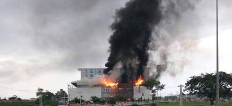 Breaking News: Mercy City Church in Effurun, Delta State, Engulfed in Flames