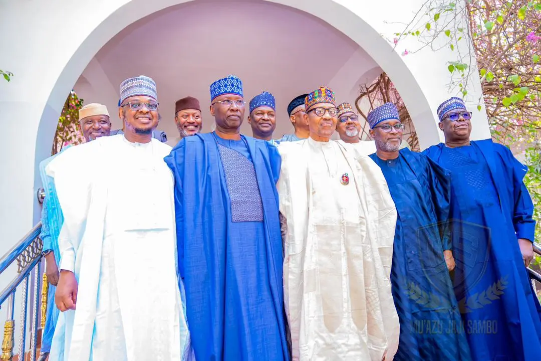 Ex-President Buhari Gets Surprise Birthday Bash from Former Cabinet