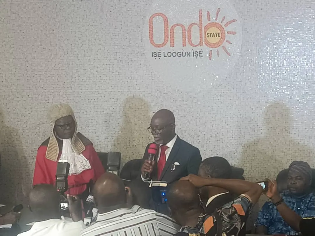 Lucky Aiyedatiwa Assumes Governorship in Ondo State Amidst Dignitaries