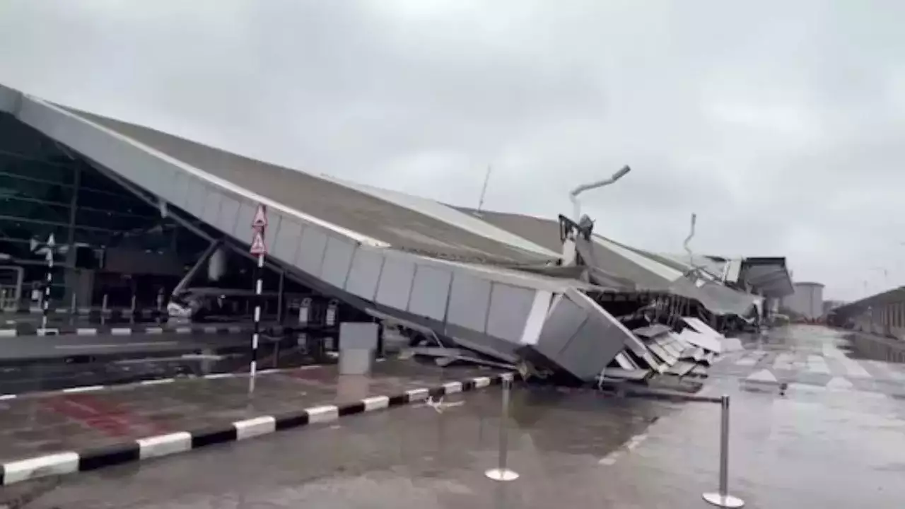 BREAKING: Airport Roof Collapse Leaves Several Injured Amidst Heavy Rains