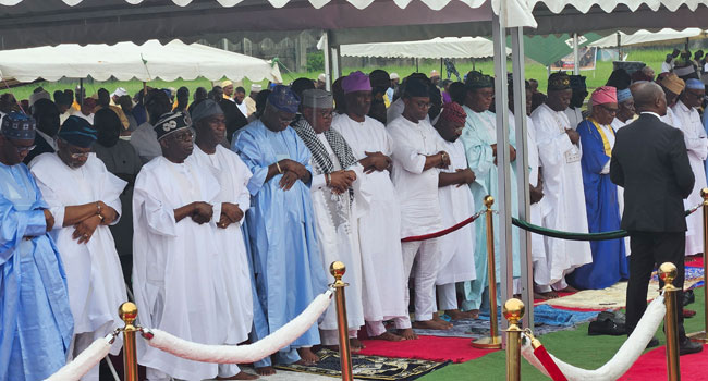 President Tinubu celebrates Eid-El-Kabir In Lagos