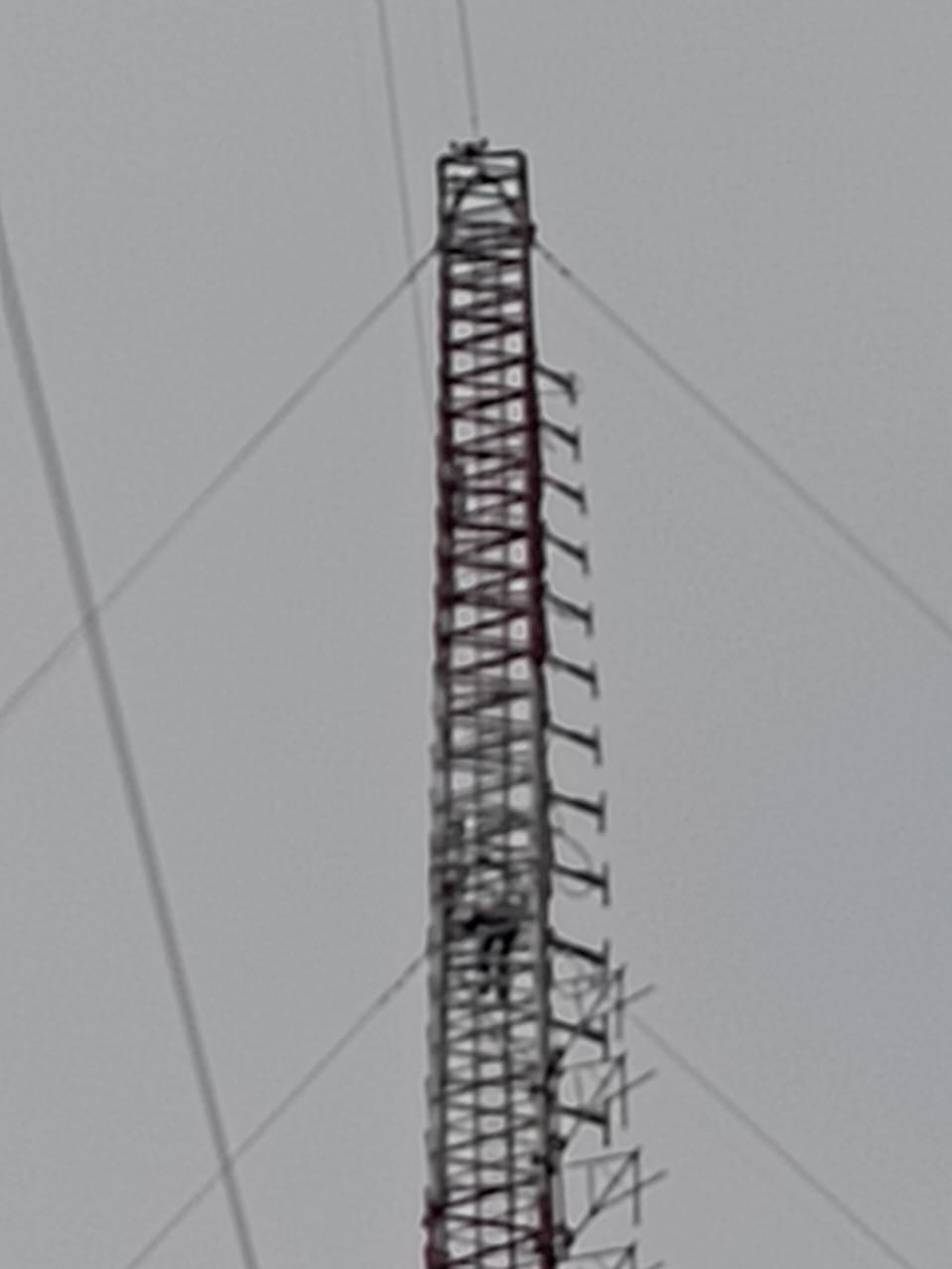 Man Scales Broadcast Mast in Abuja to Protest Hardships