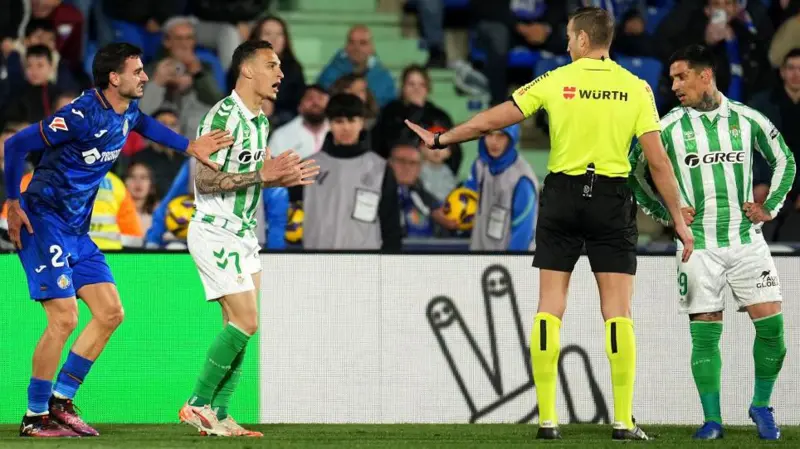 On-Loan Man Utd Winger Antony Sees Red in Real Betis’ Win Over Getafe