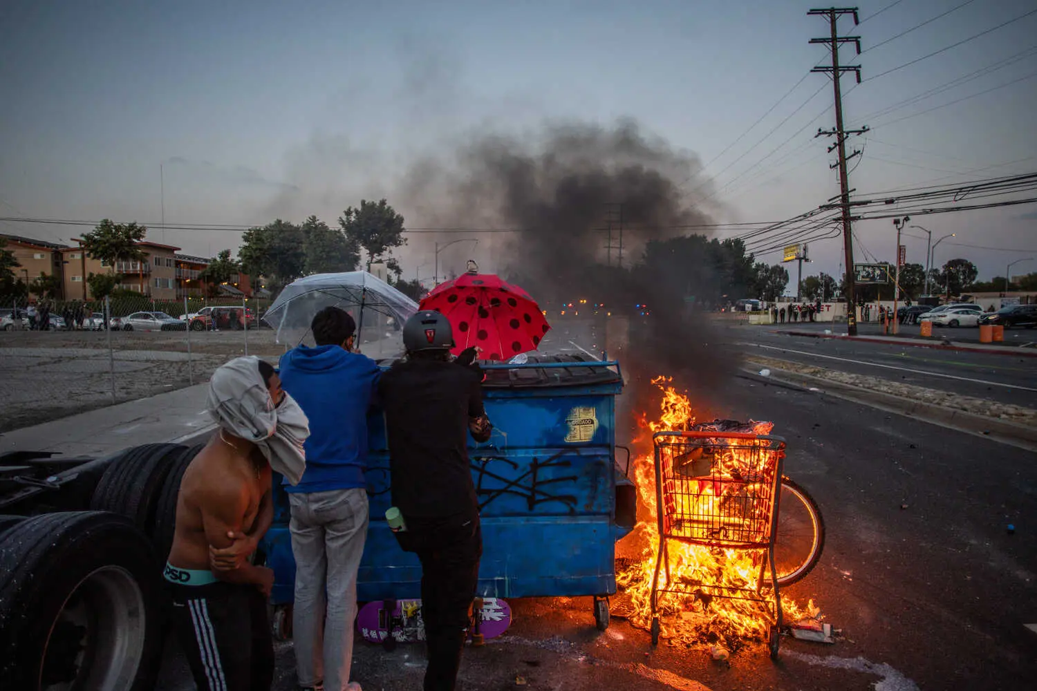 Breaking News: Compton Fire Erupts as Protesters Clash with Police, Trump Deploys 2,000 National Guard