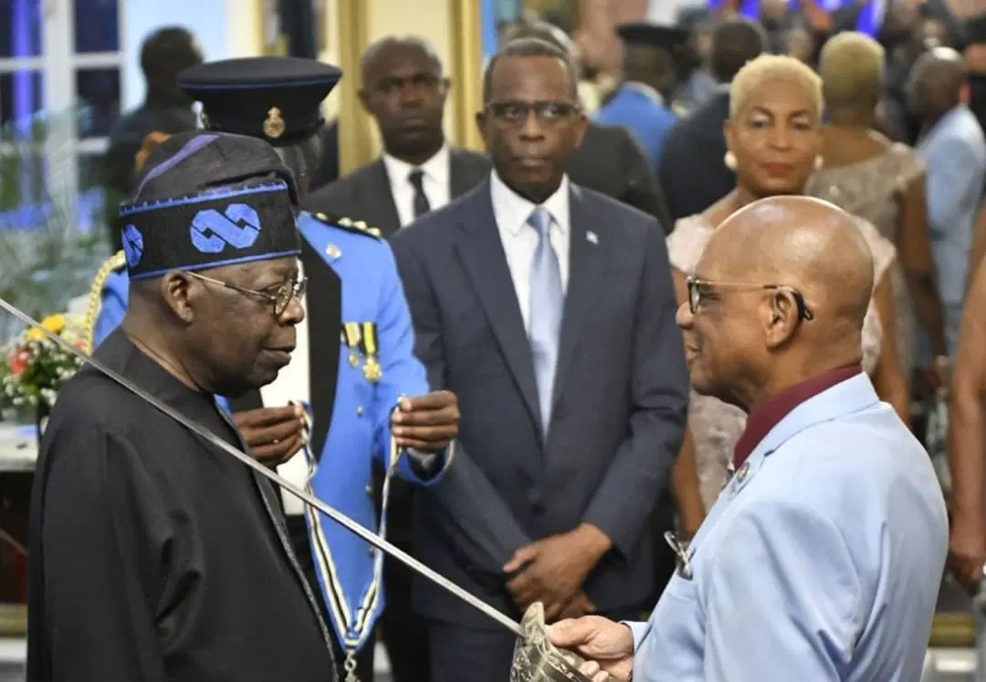 Tinubu Knighted by Saint Lucia, Vows Stronger Africa-Caribbean Ties