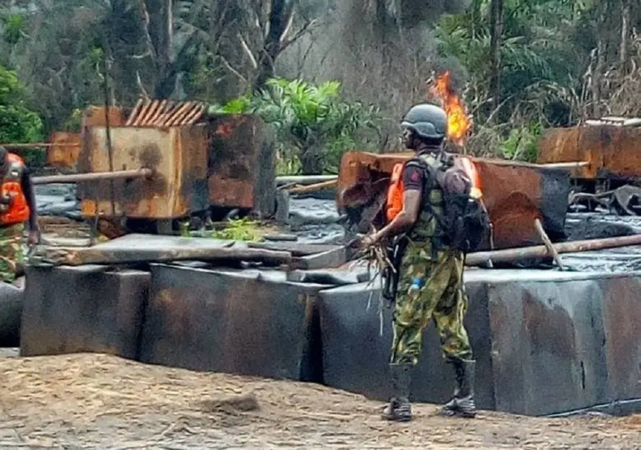 Troops Dismantle Illegal Refineries, Arrest 92 Suspects in Nationwide Operations